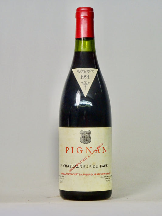 Ch芒teauneuf-du-Pape Pignan R茅serve, Ch芒teau Rayas, 1991 - Just Wines 