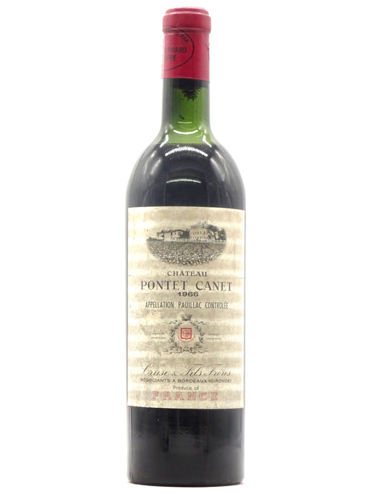 Pontet Canet, ts, 1966 - Just Wines 