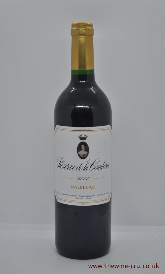 2000 vintage red wine. Reserve de la Comtesse 2000. Immediate delivery UK. Free local delivery.