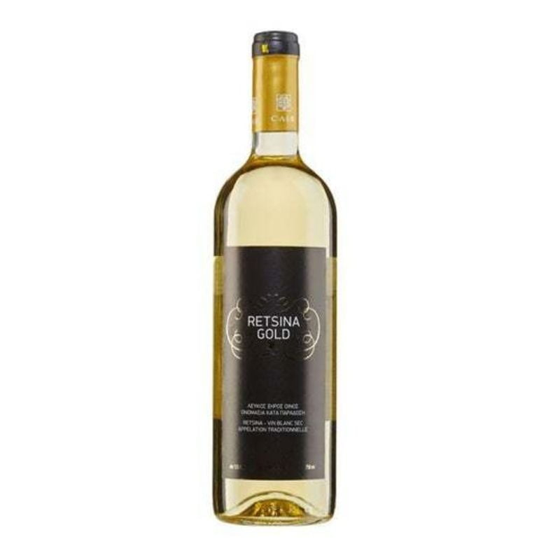 Retsina White Wine Gold Cair 6X75cl - Just Wines 