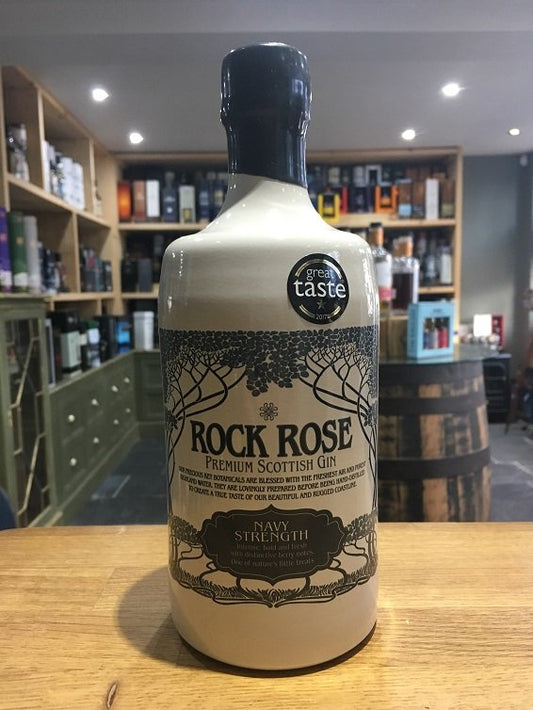 Rock Rose Navy Strength Premium Scottish Gin 70cl 57% - Just Wines 