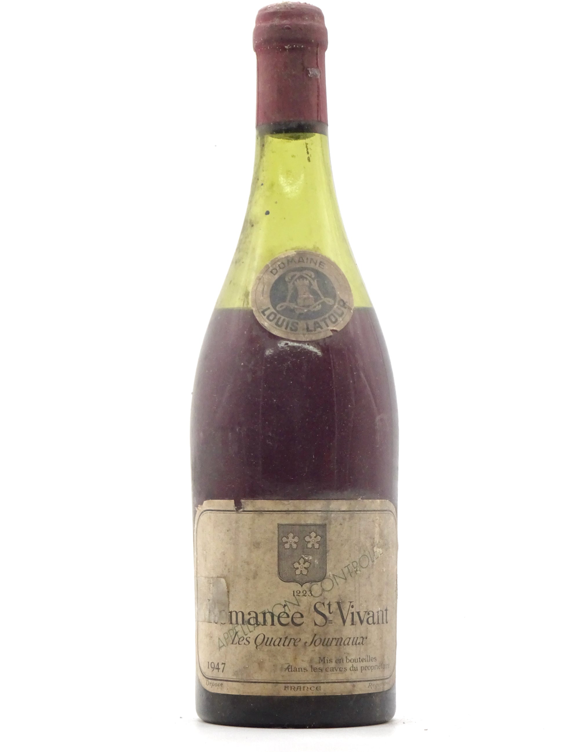 Roman茅e St Vivant Les Quatre Journaux, Grand Cru, Domaine Louis Latour, us, 1947 - Just Wines 