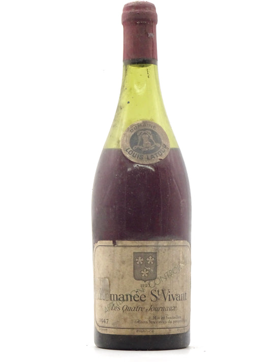 Roman茅e St Vivant Les Quatre Journaux, Grand Cru, Domaine Louis Latour, us, 1947 - Just Wines 