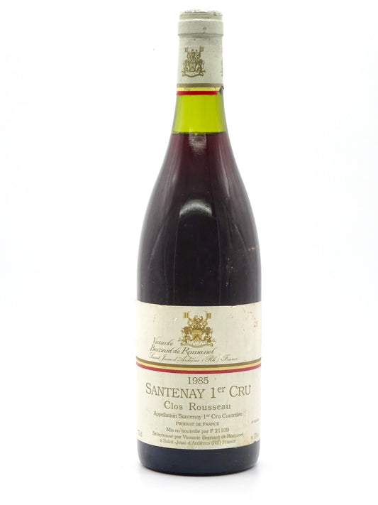 Santenay 1er Cru Clos Rousseau, Domaine Vicomte B de Romanet, 1985 - Just Wines 