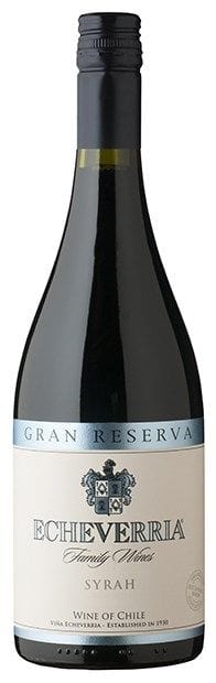 Vina Echeverria, Gran Reserva, Valle de Colchagua, Syrah 2019 75cl - Just Wines 