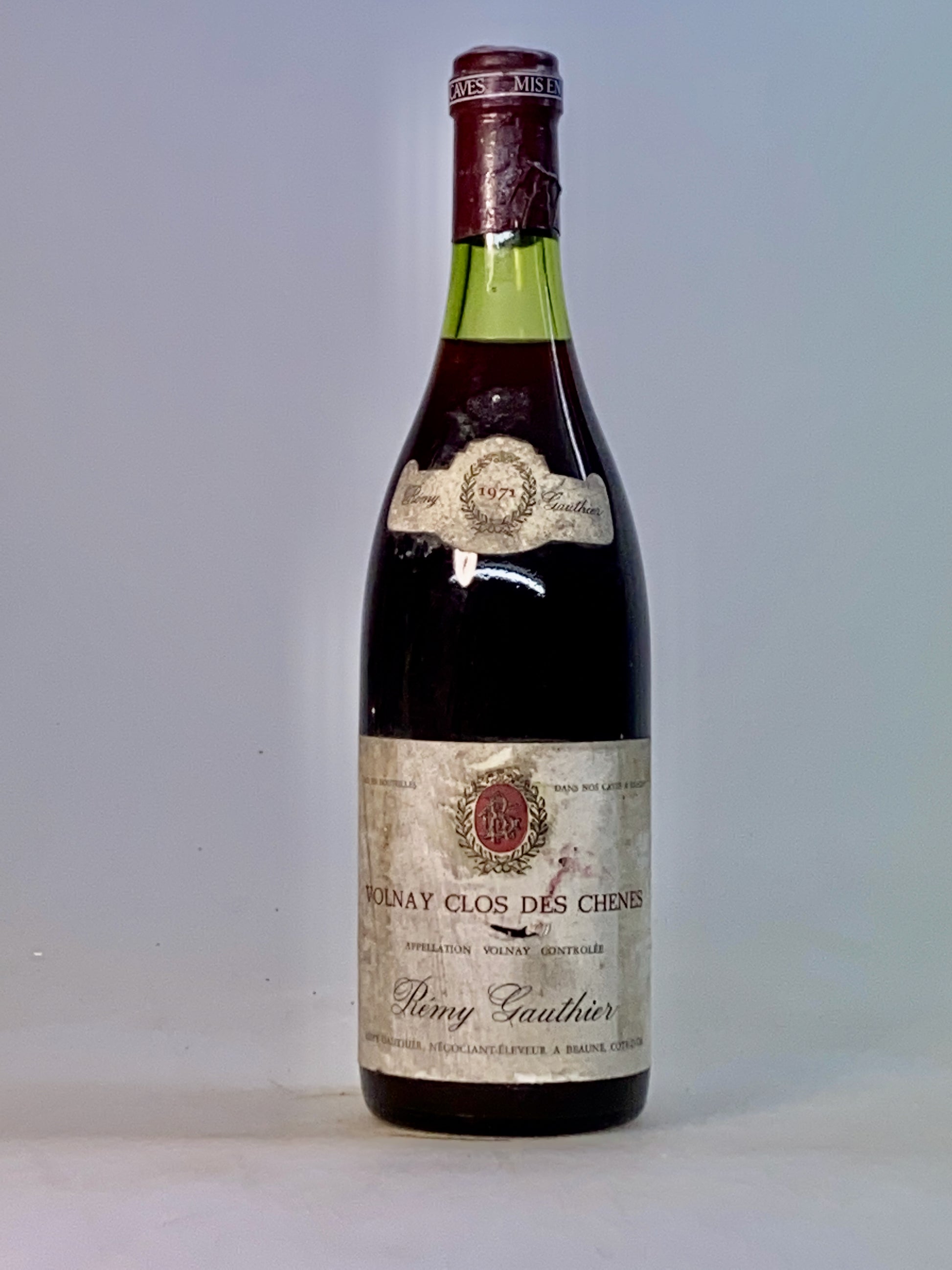 Volnay 1er Cru Clos des Ch锚nes, Domaine R茅my Gauthier, 1971 - Just Wines 