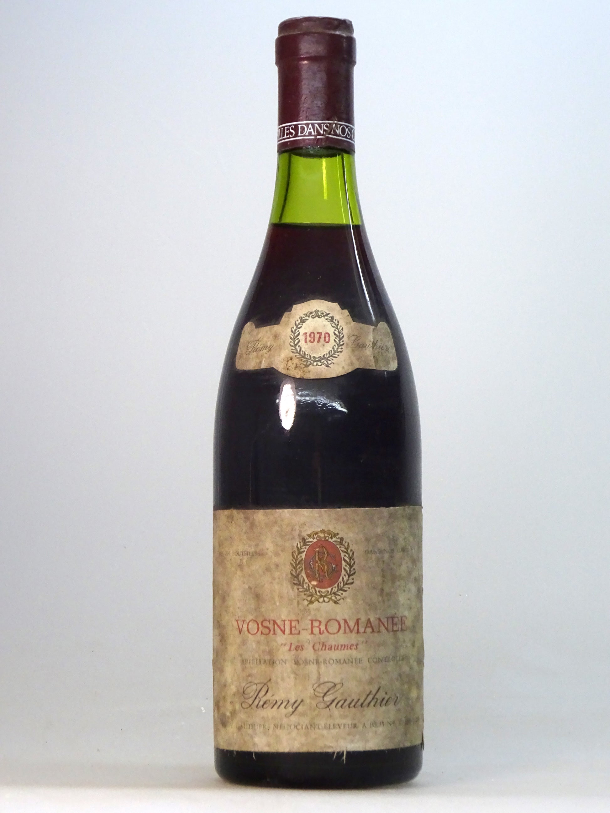 Vosne Roman茅e 1er Cru Chaumes, Domaine R茅my Gauthier, 1970 - Just Wines 