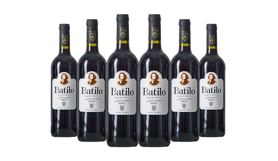 BATILO SELECCION Syrah Red Wine 75CL x 6 Bottles - Just Wines UK 