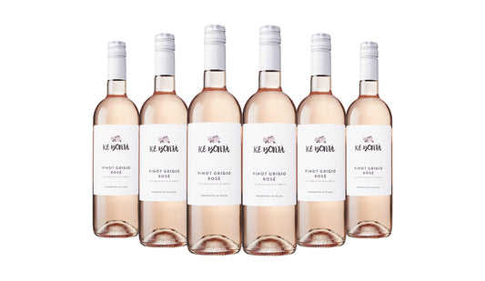 Ke Bonta Pinot Grigio Rose Wine - 75cl x 6 Bottles - Just Wines 