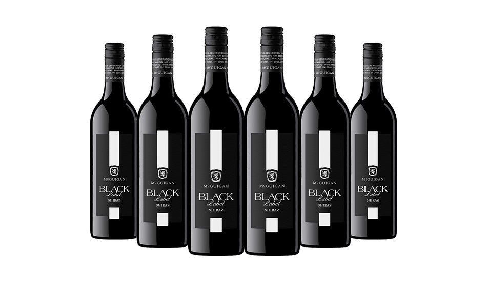 Mcguigan Black Label Shiraz Red Wine 75CL x 6 Bottles - Just Wines 